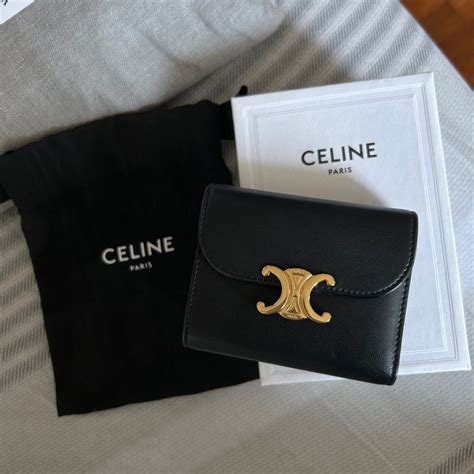 celine small wallet 16|Celine small triomphe wallet.